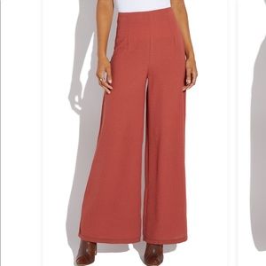 High waist wide leg pant